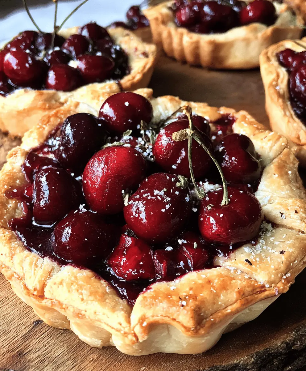 Easy Rustic Cherry Tarts Recipe