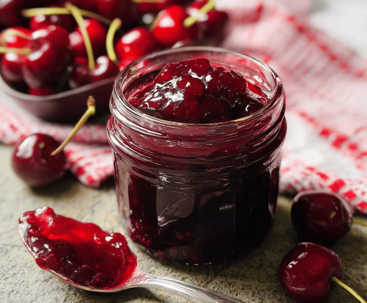 Easy Cherry Vanilla Jam Recipe