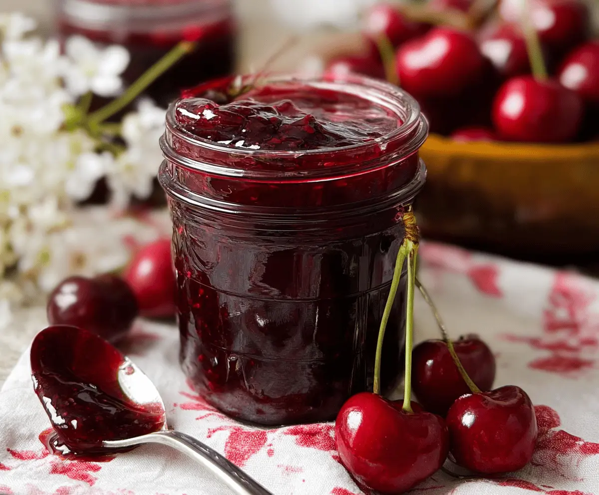 Easy Cherry Vanilla Jam Recipe
