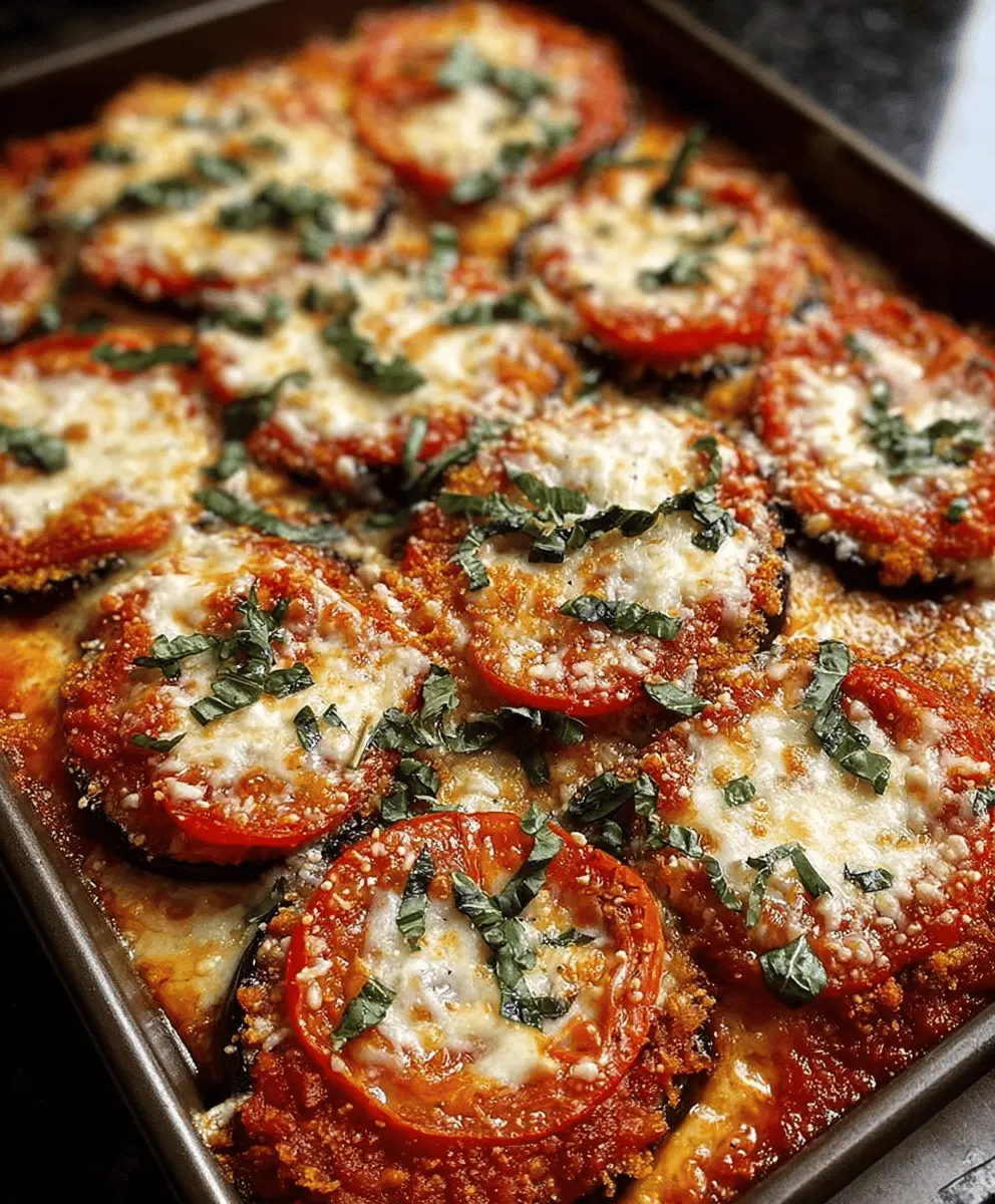Easy Crispy Baked Eggplant Parmesan Recipe