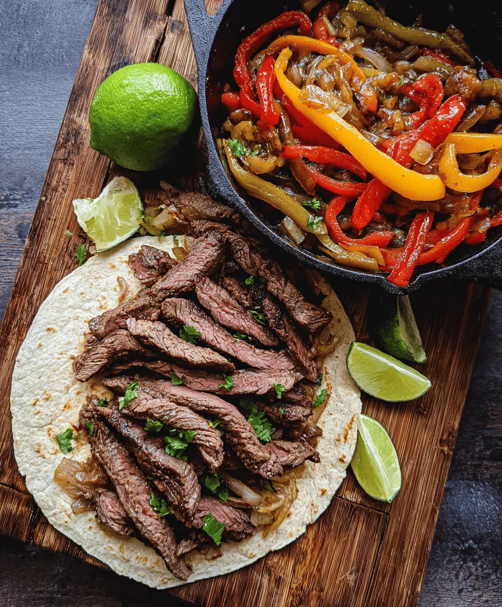 Easy Flank Steak Fajitas Recipe
