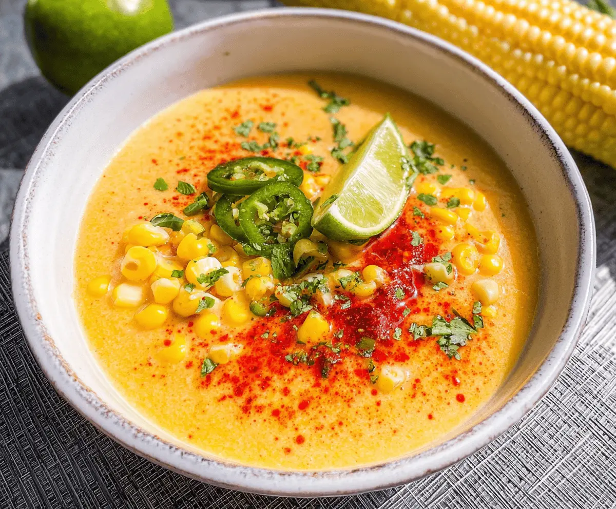 Easy Creamy Corn Gazpacho Recipe