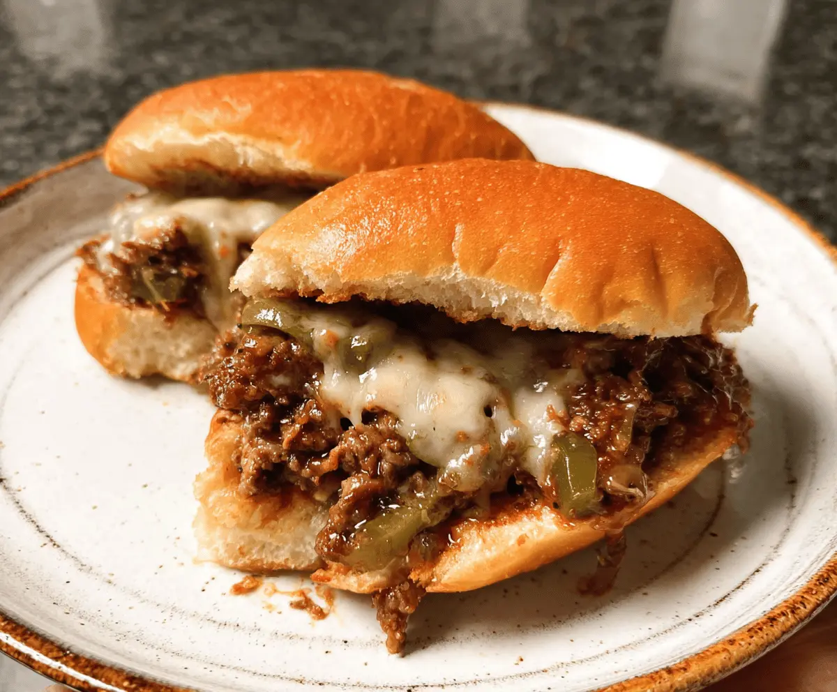Easy Philly Cheesesteak Sloppy Joes Recipe