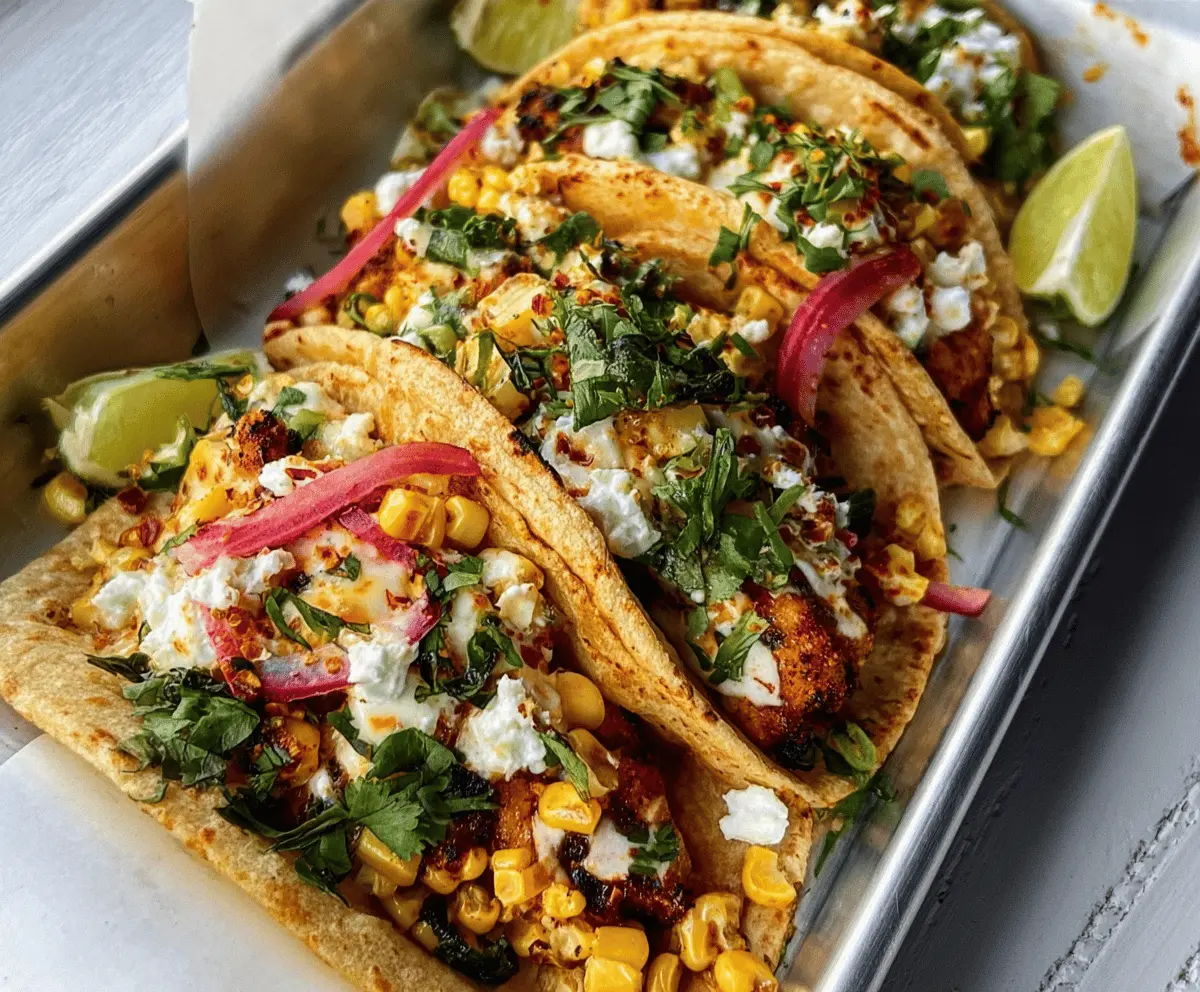Easy Street Corn Chicken Tacos Recipe