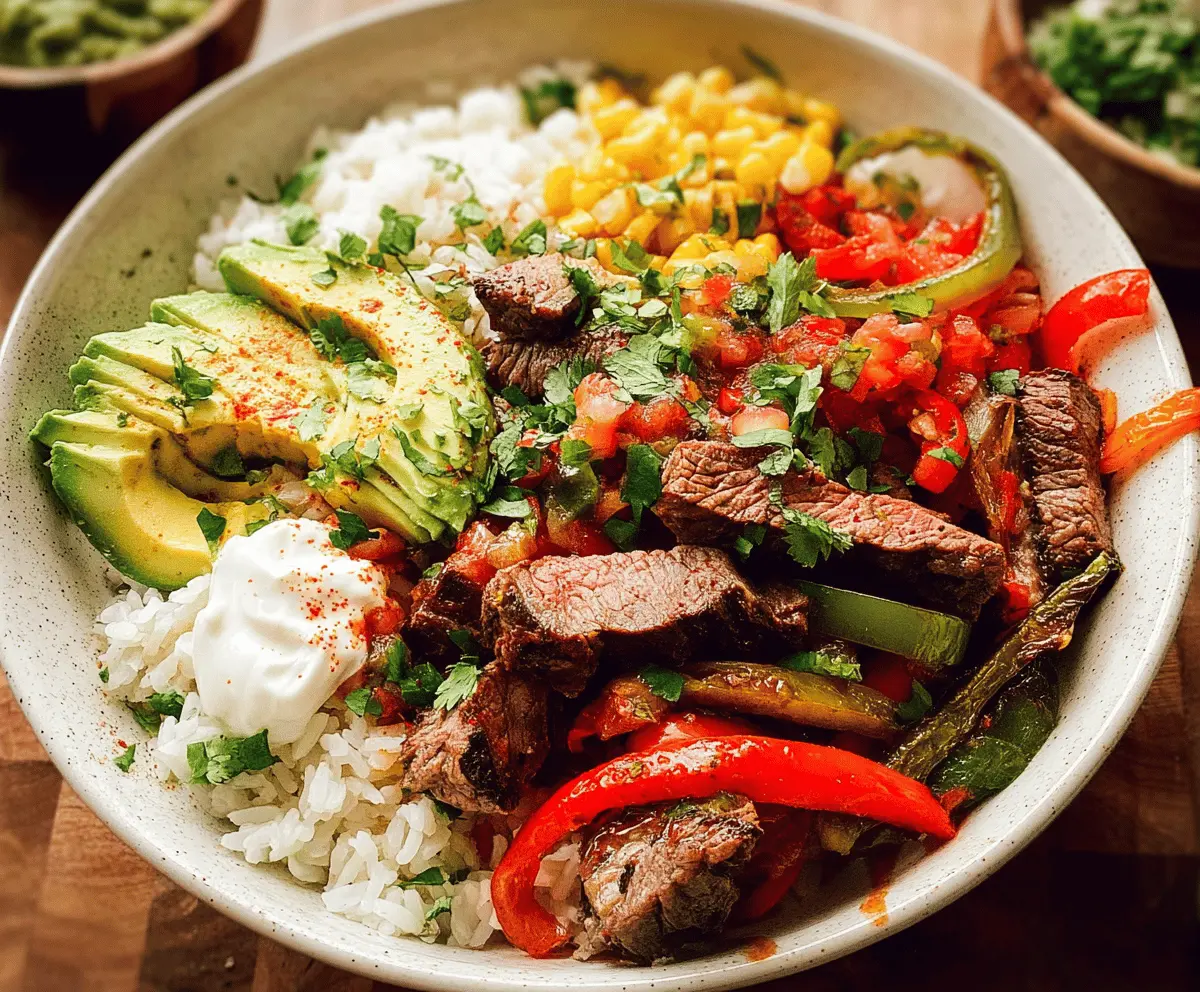 Easy Steak Fajita Bowl Recipe For Quick Dinners