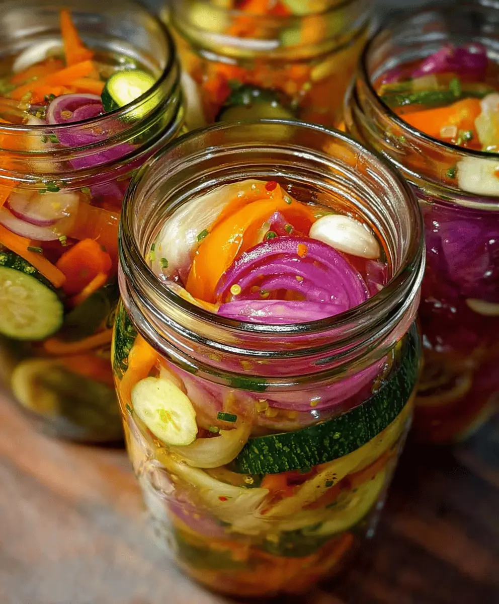 Easy Quick Refrigerator Pickled Vegetables Recipe