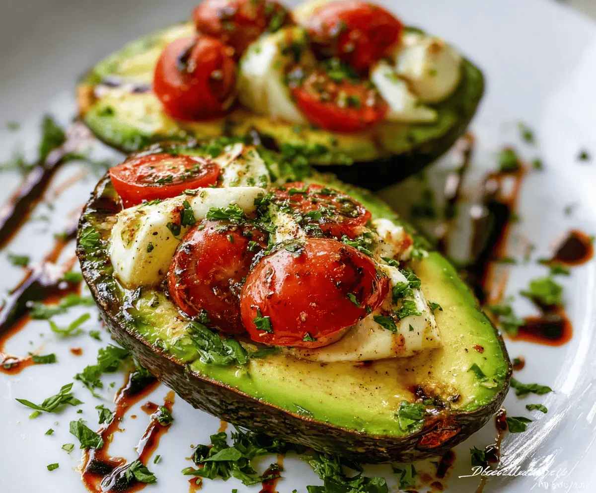 Easy Caprese Stuffed Avocado Recipe