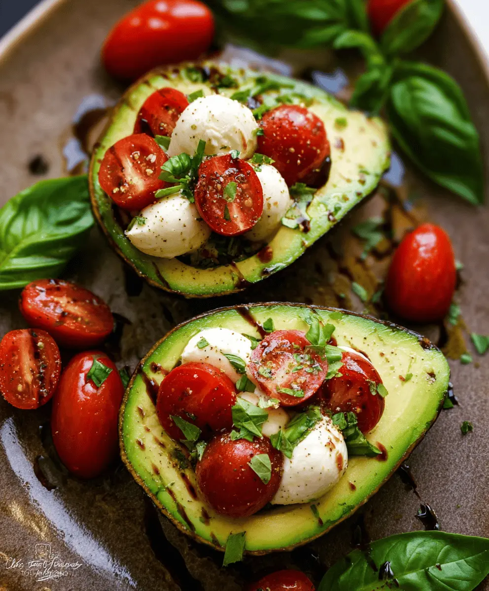 Easy Caprese Stuffed Avocado Recipe