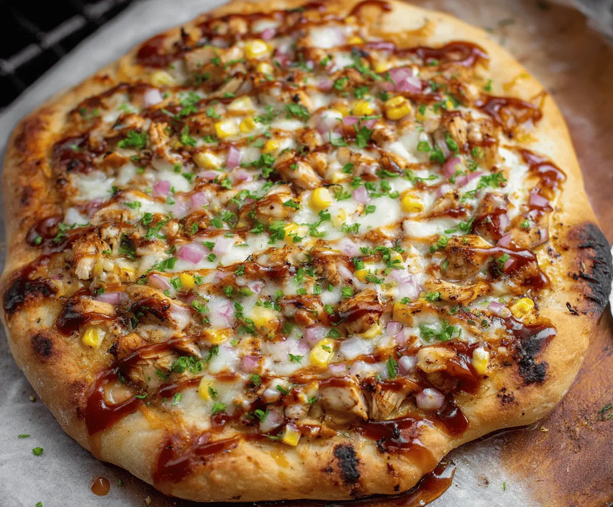 Easy Grilled BBQ Chicken Pizza for Summer