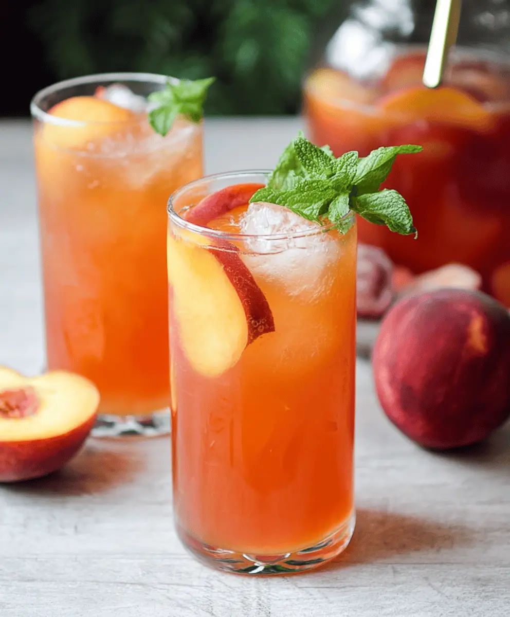 Easy Homemade Peach Tea Recipe
