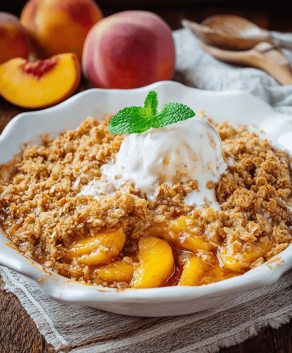 Easy Peach Crisp Recipe for Summer Desserts