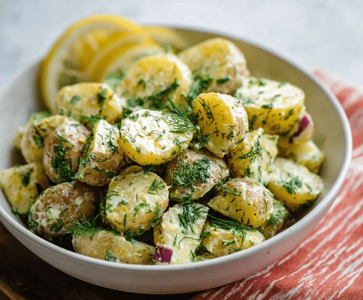Easy Lemon Dill Potato Salad Recipe