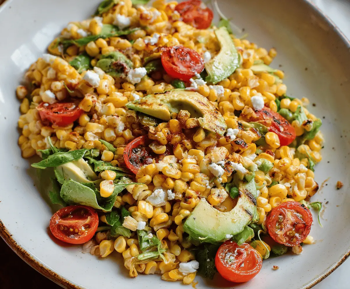 Easy Grilled Corn Salad with Fresh Herbs