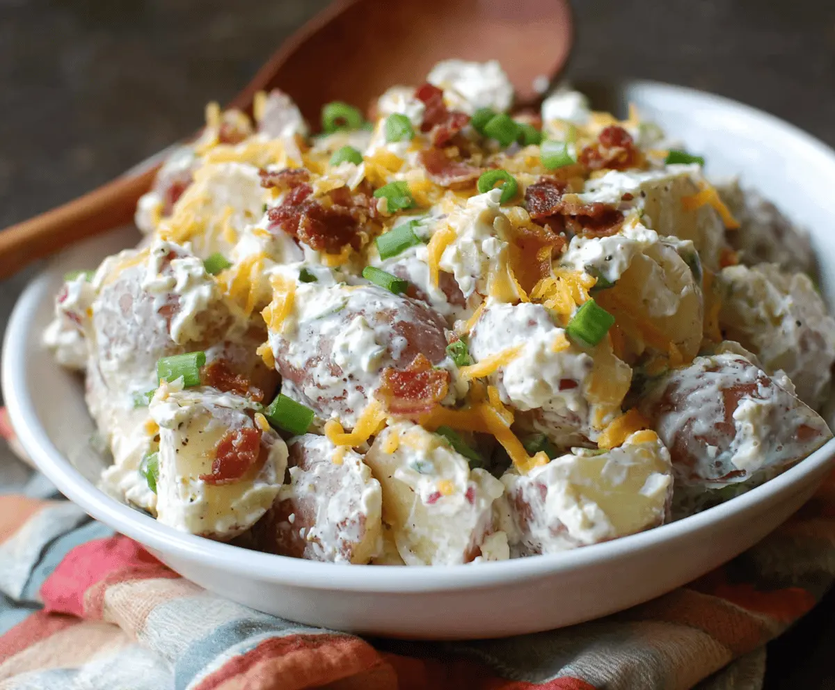Easy Loaded Baked Potato Salad Recipe
