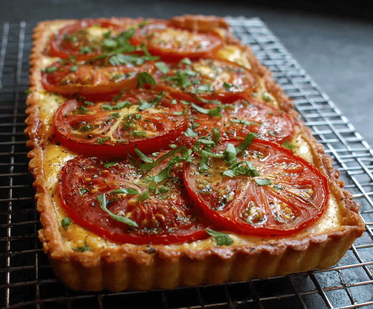 Easy Tomato Tart Recipe for Summer Meals