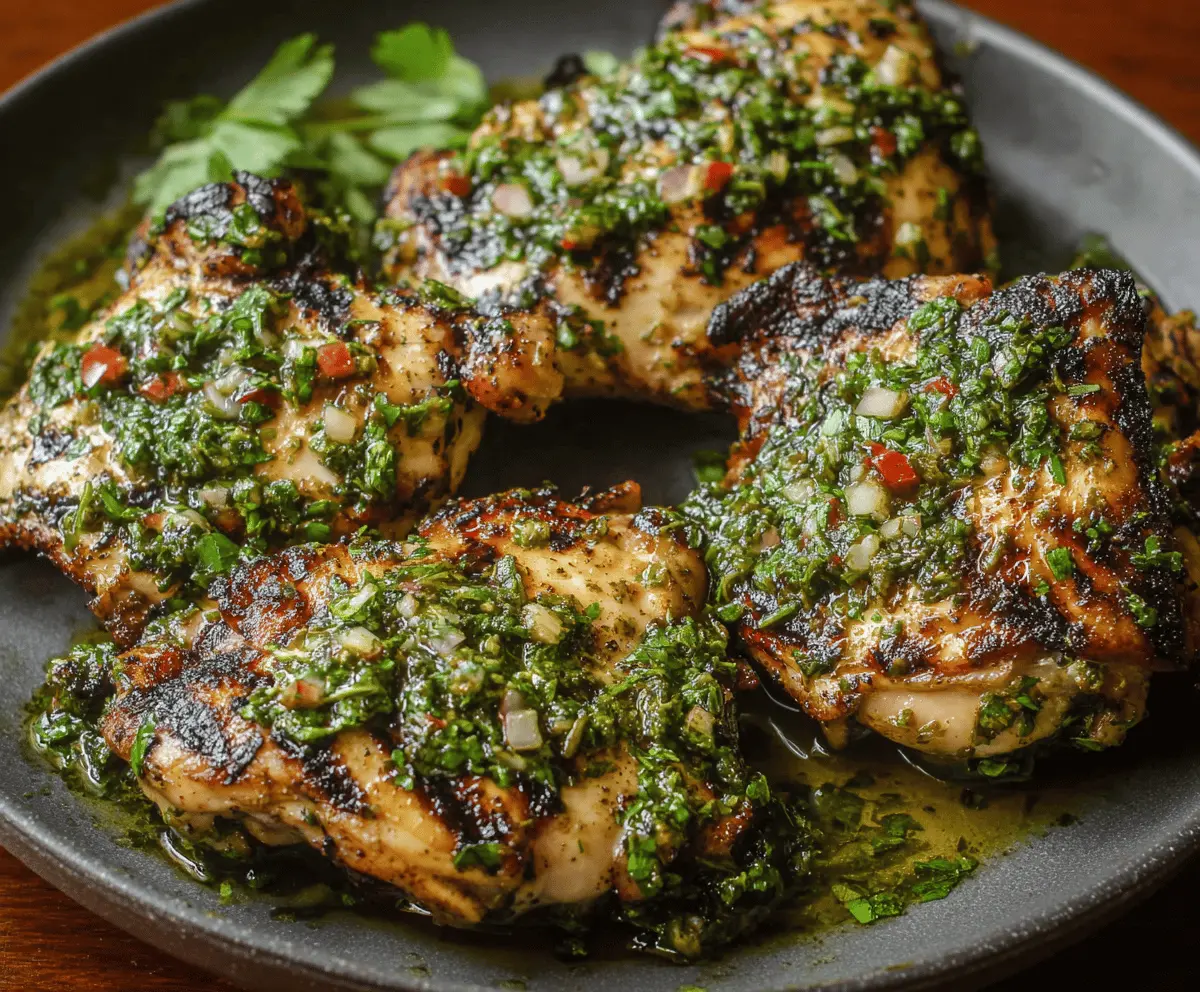 Easy Grilled Chimichurri Chicken Recipe