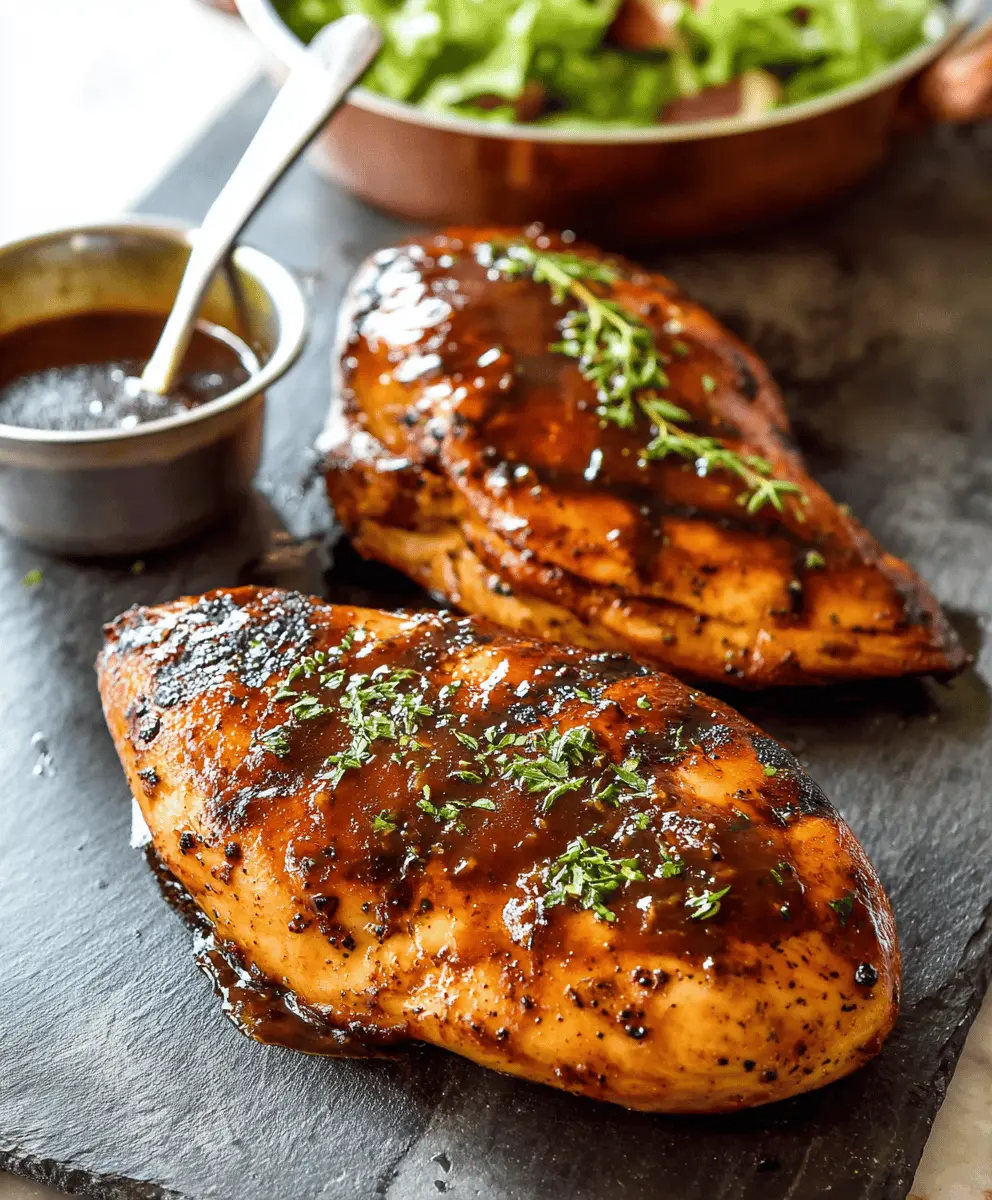 Grilled Chicken with Sweet Garlic Brown Sugar Sauce
