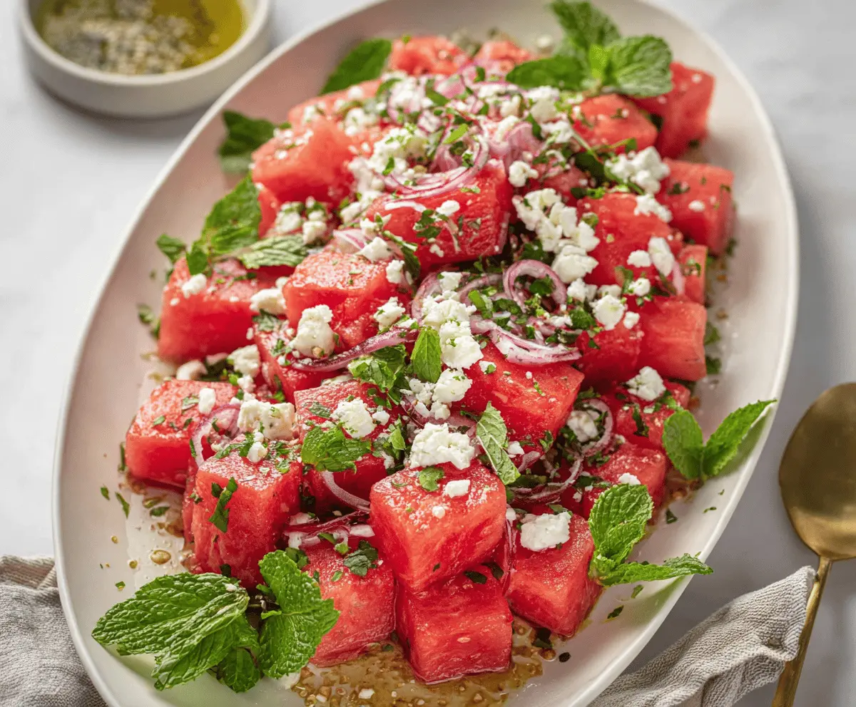 Refreshing Watermelon Feta Salad Recipe