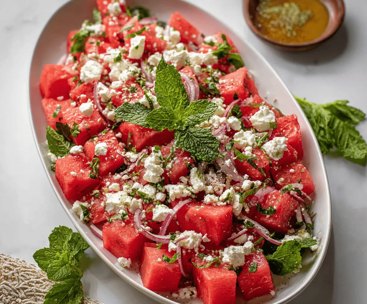 Refreshing Watermelon Feta Salad Recipe