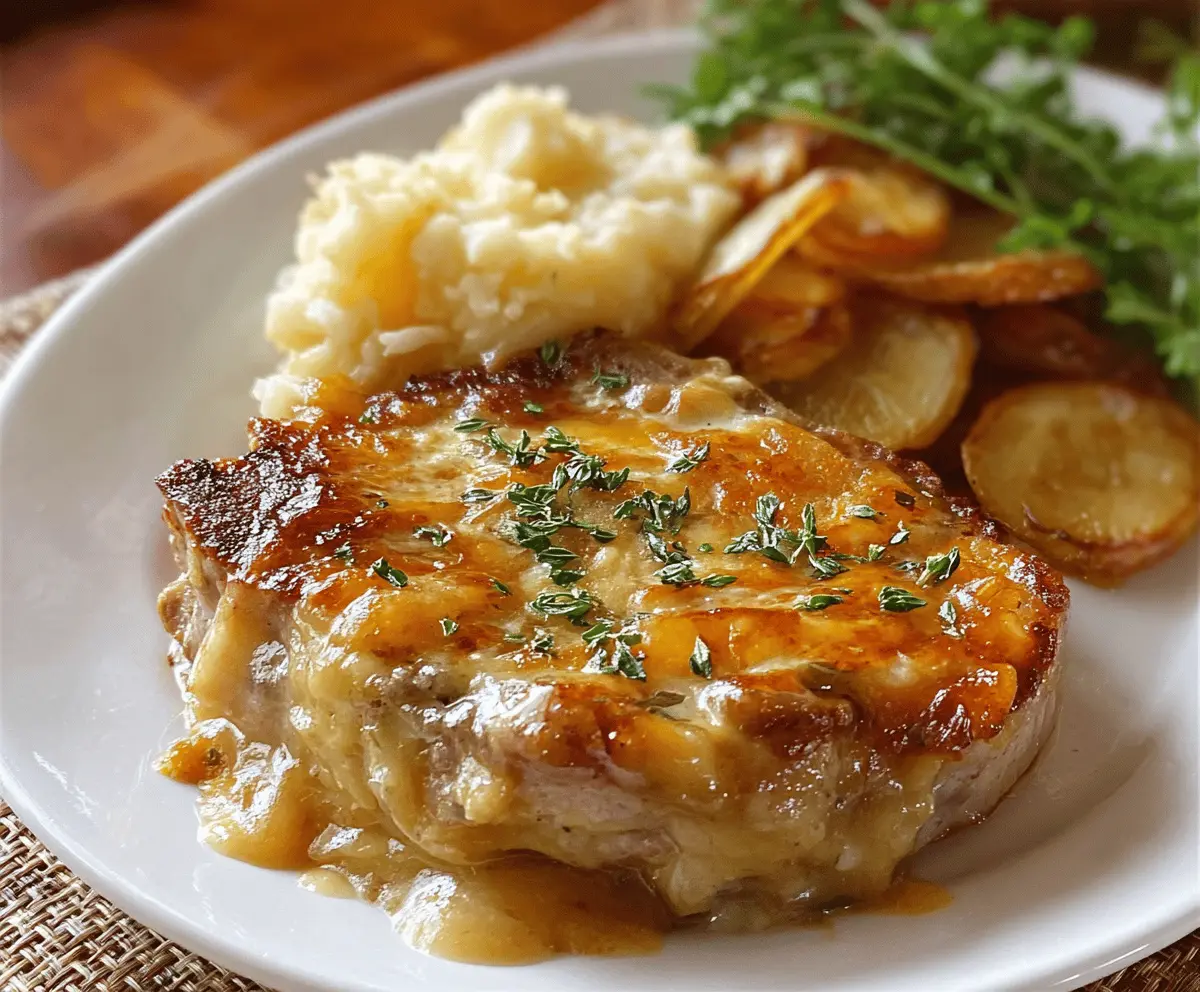 Easy Smothered Pork Chops with Cheesy Scalloped Potatoes