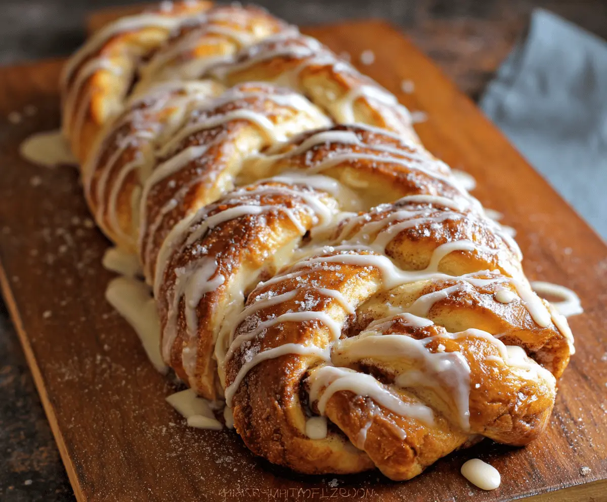 Easy Cinnamon Roll Braided Bread Recipe
