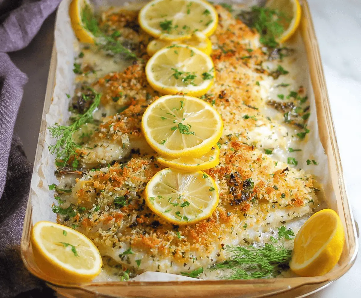 Easy Baked Lemon Parmesan Tilapia Recipe