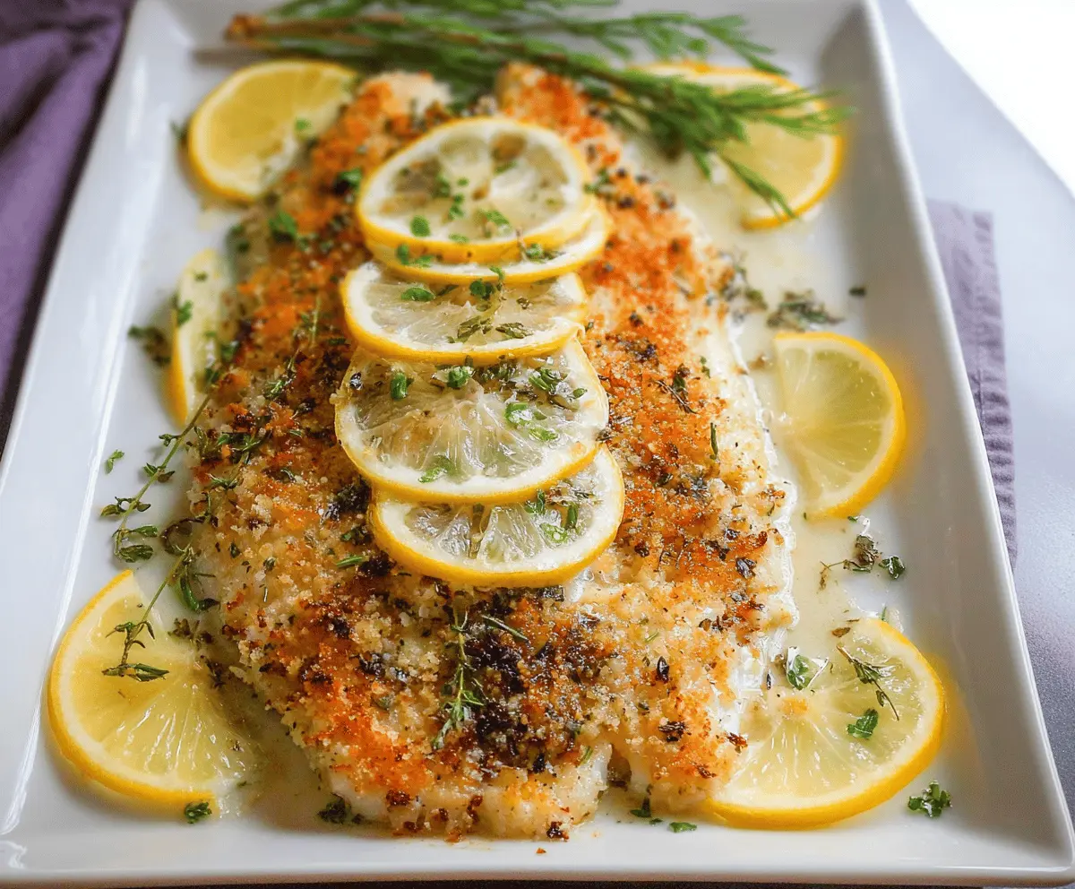 Easy Baked Lemon Parmesan Tilapia Recipe