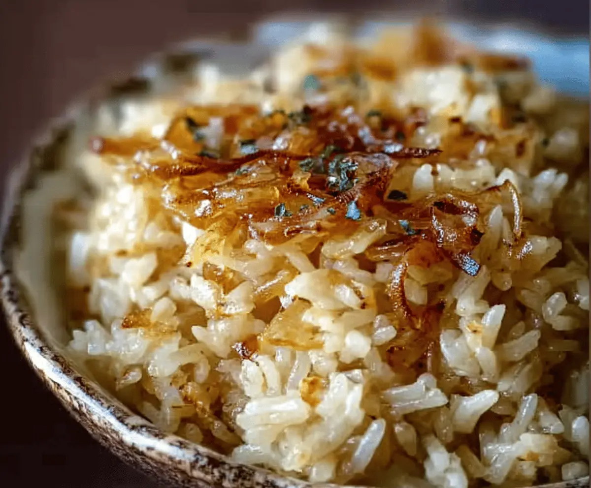 Creamy French Onion Butter Rice Recipe