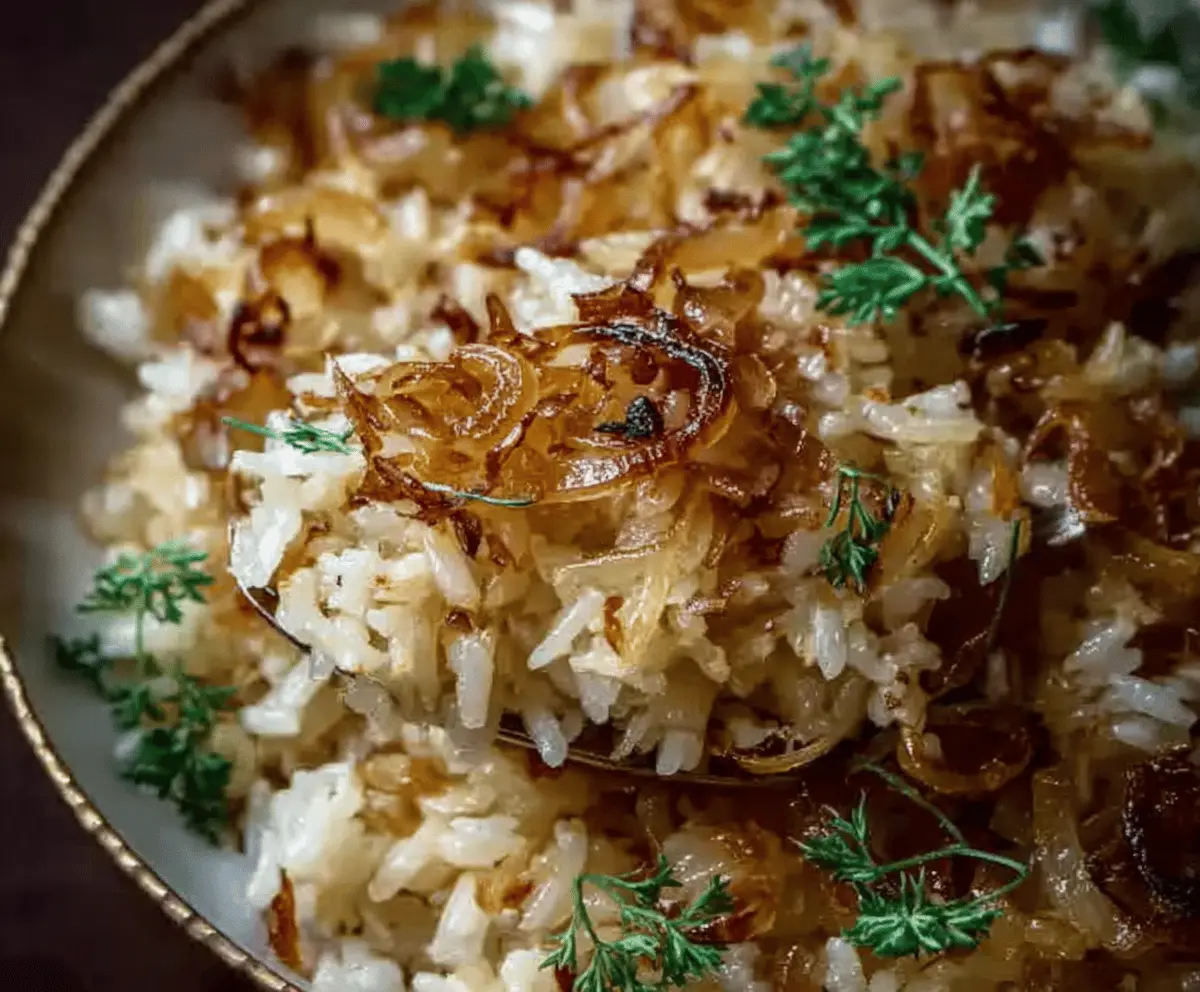 Creamy French Onion Butter Rice Recipe