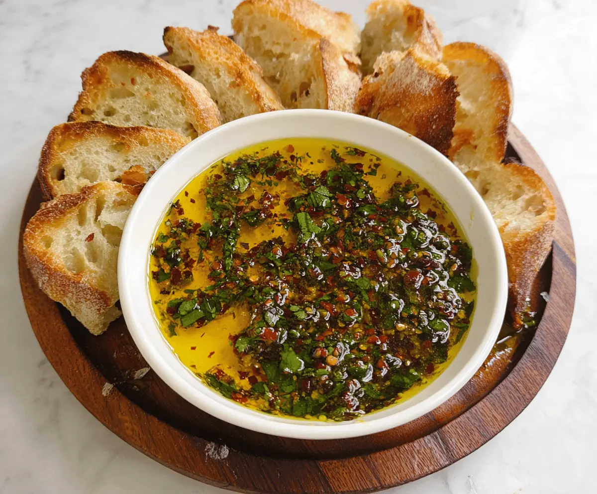 Quick and Easy Bread Dipping Oil Recipe