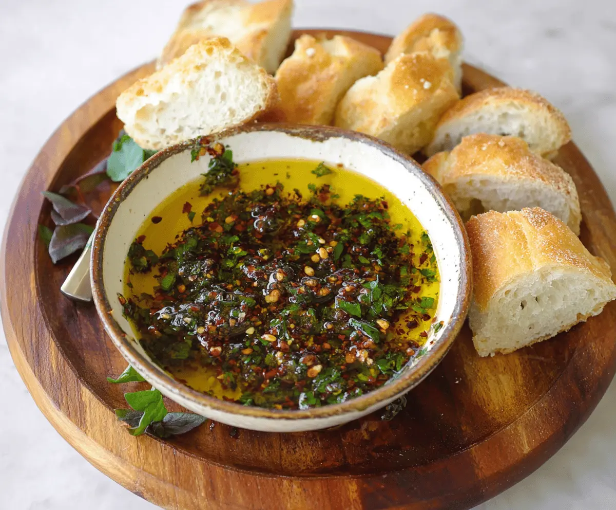 Quick and Easy Bread Dipping Oil Recipe