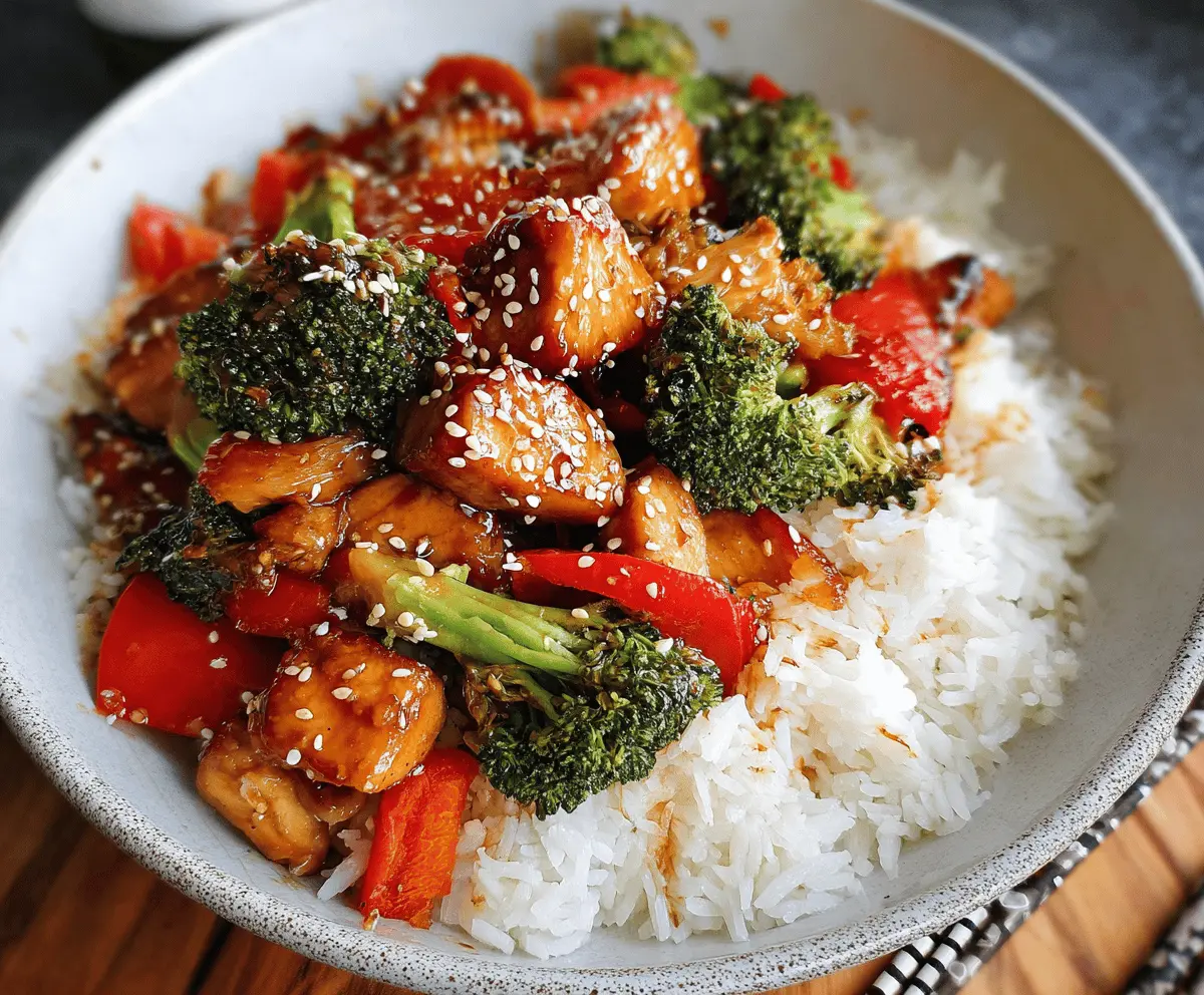 Easy Honey Garlic Chicken Stir Fry Recipe