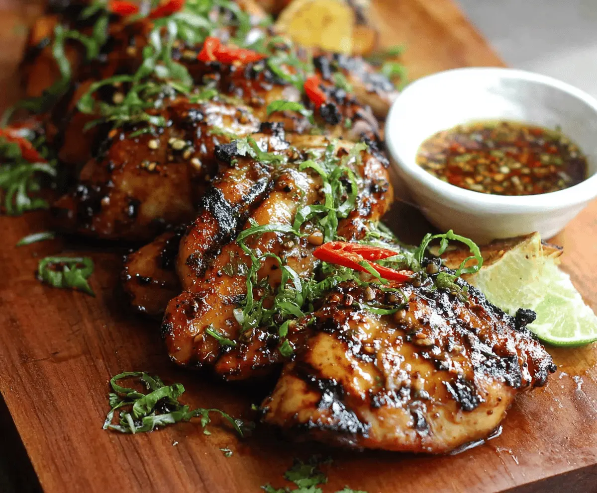 Easy Grilled Thai Chicken Recipe (Gai Yang)