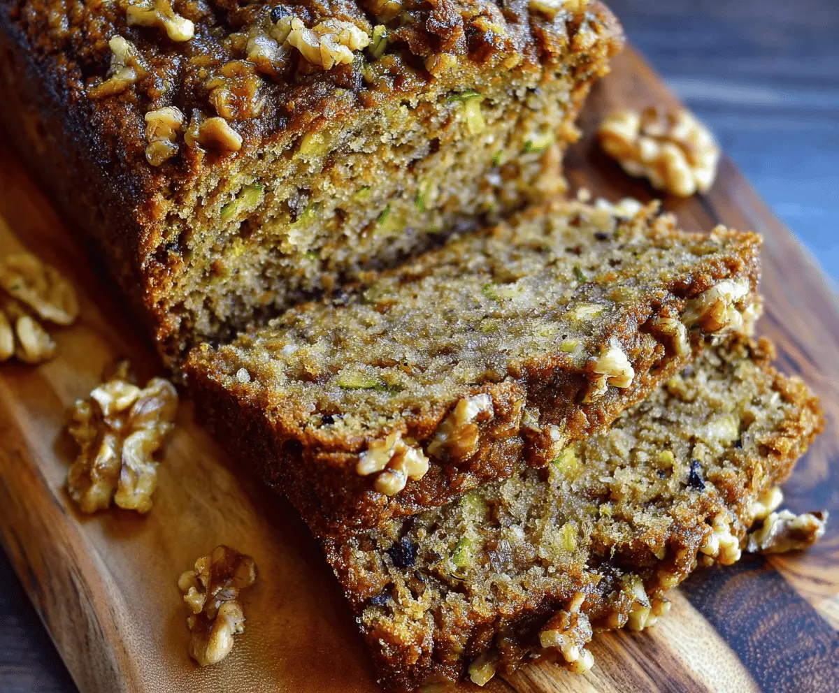 Best Ever Moist Zucchini Walnut Bread Recipe