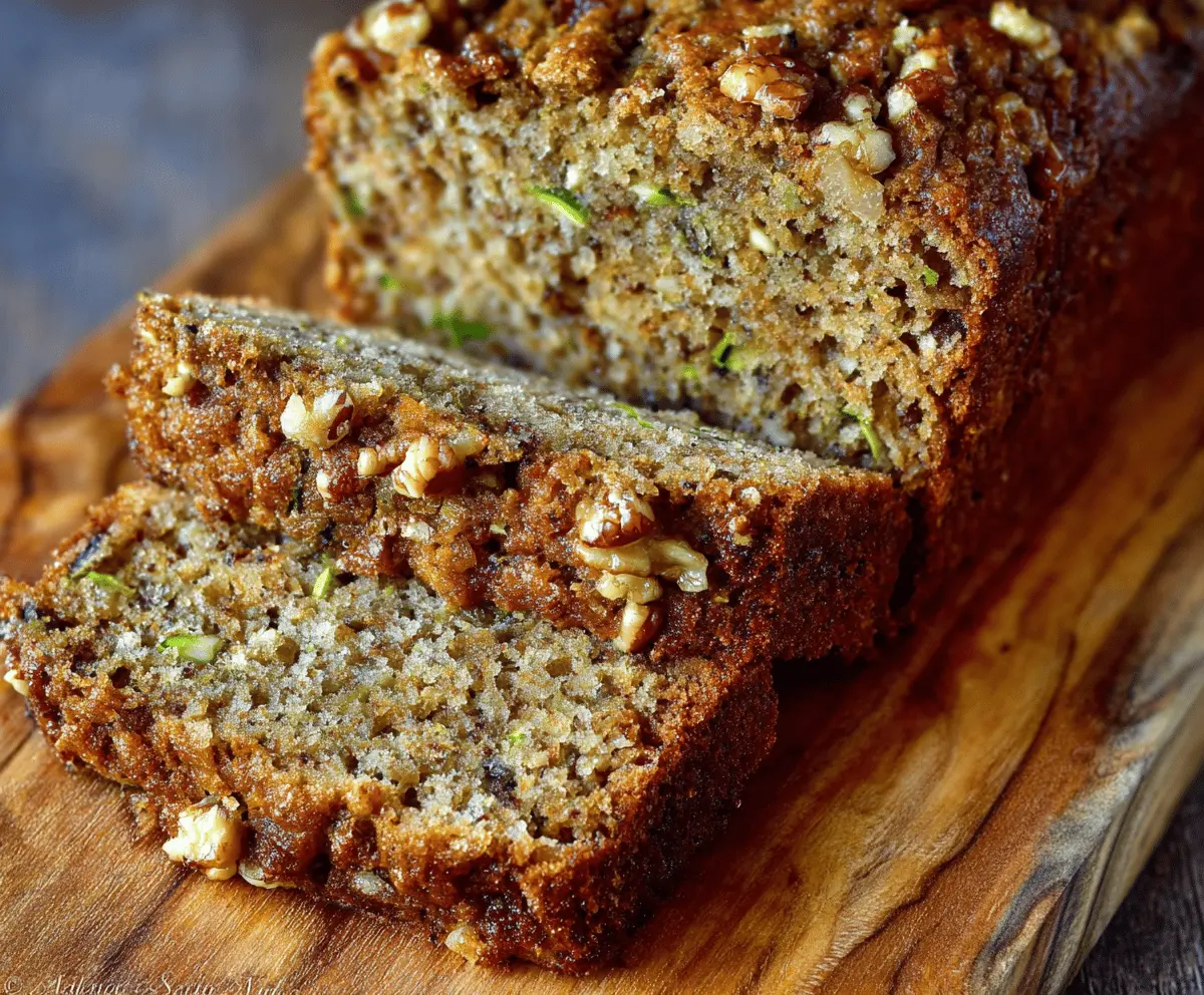 Best Ever Moist Zucchini Walnut Bread Recipe