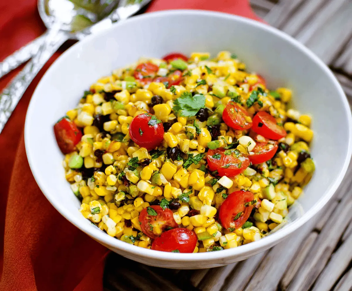 Bright and Zesty Corn Salad Recipe for Summer