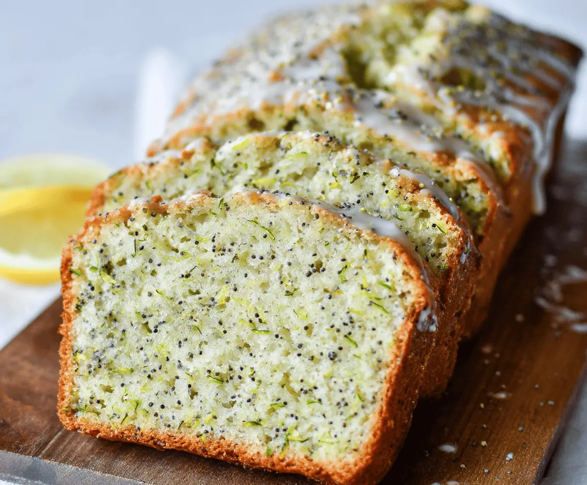 Moist Lemon Poppy Seed Zucchini Bread Recipe