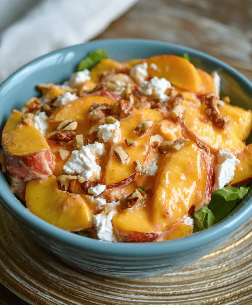 Fresh Millionaire Peach Salad Recipe for Summer