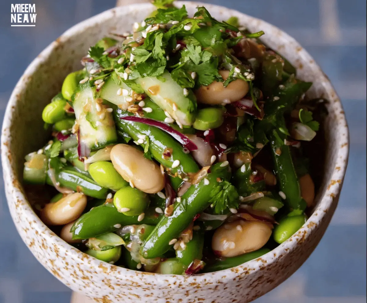 Easy Miso Sesame Bean Salad with Rich Flavor
