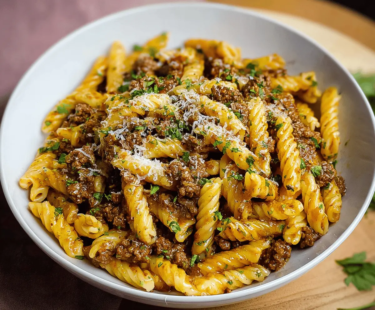 Easy Ground Beef Pasta Recipe for Busy Nights