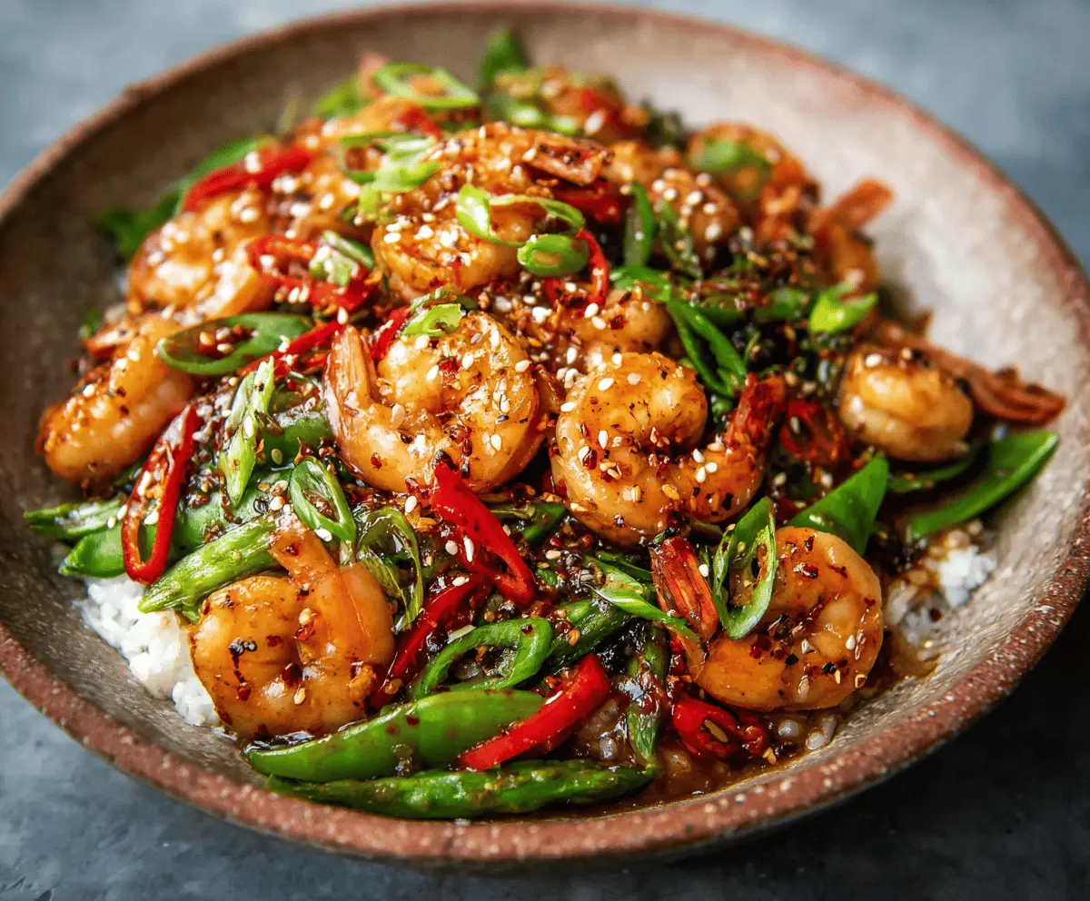 Easy Garlic Shrimp Stir Fry Recipe