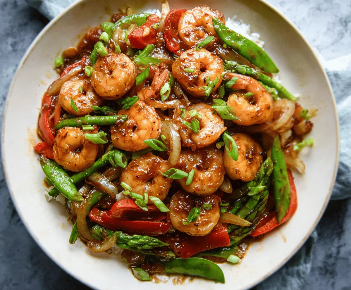 Easy Garlic Shrimp Stir Fry Recipe