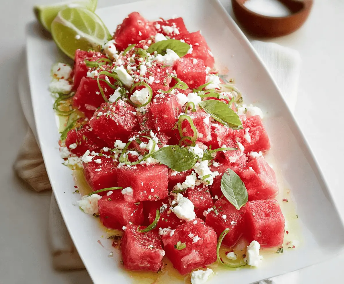 Refreshing Spicy Watermelon Salad Recipe