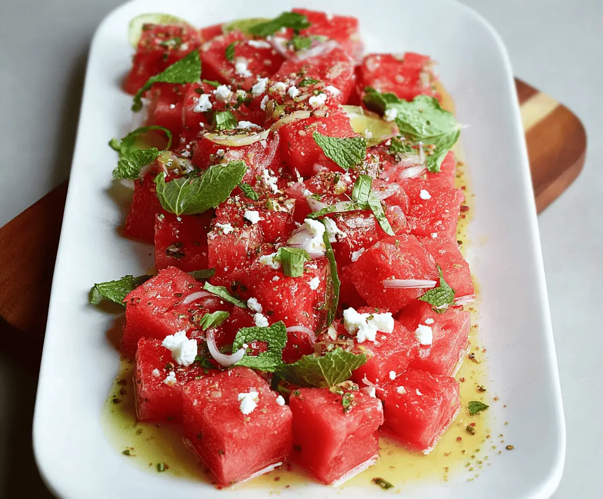 Refreshing Spicy Watermelon Salad Recipe