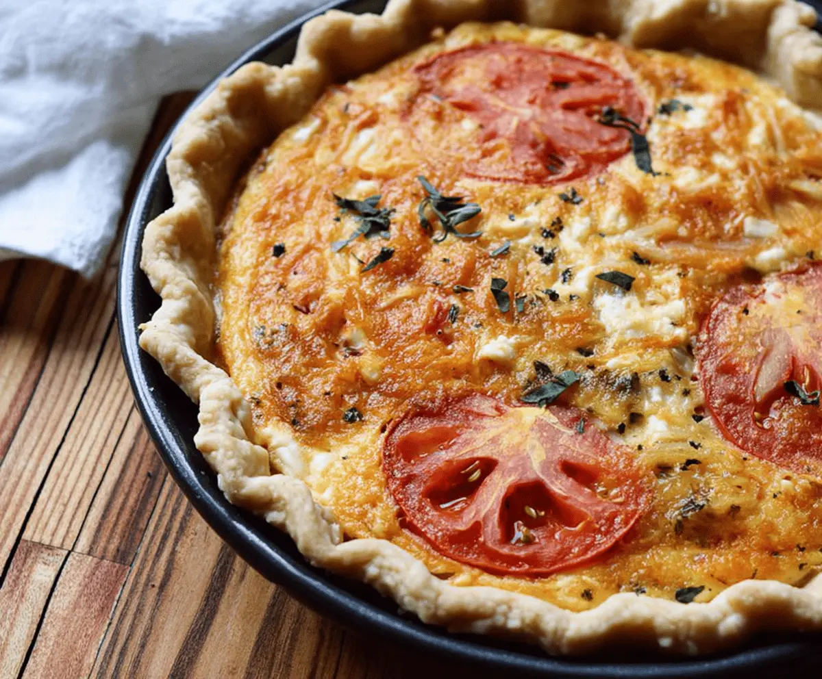 Easy Tomato and Vidalia Onion Pie Recipe