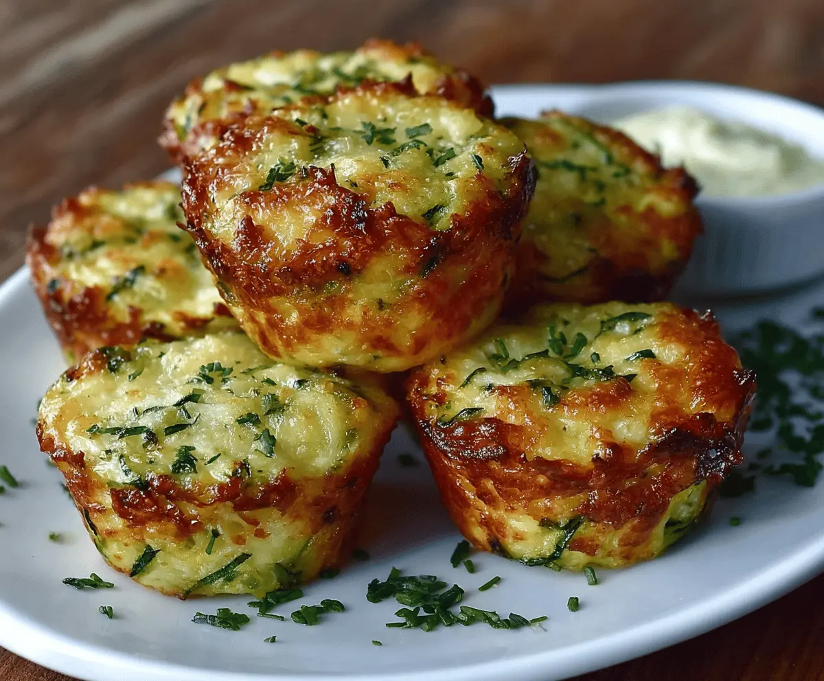 Crispy Parmesan Zucchini Potato Muffins Recipe