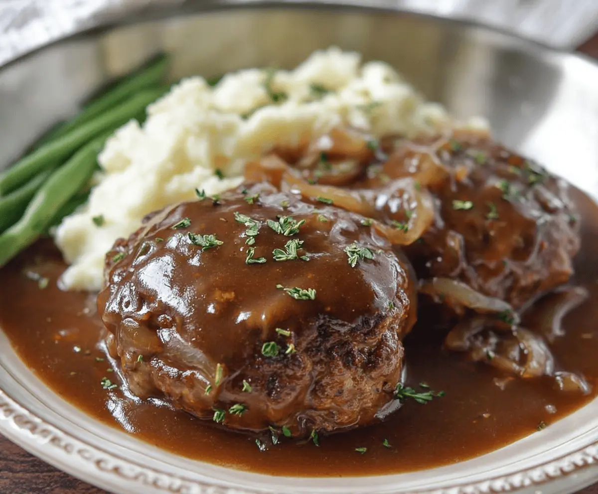 Easy Homemade Salisbury Steak Recipe for Dinner