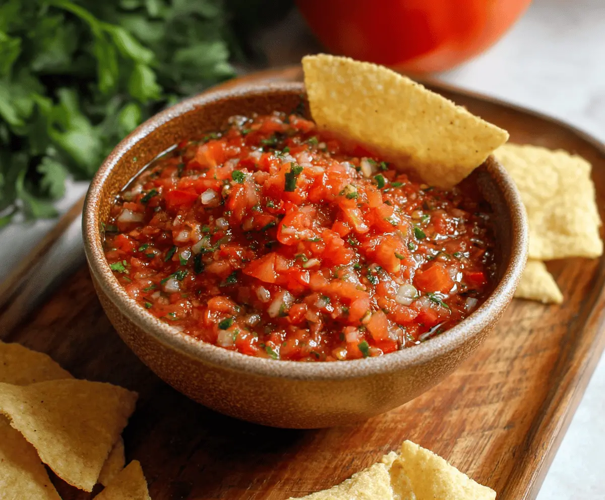 Fresh Tomato Salsa Recipe for Beginners