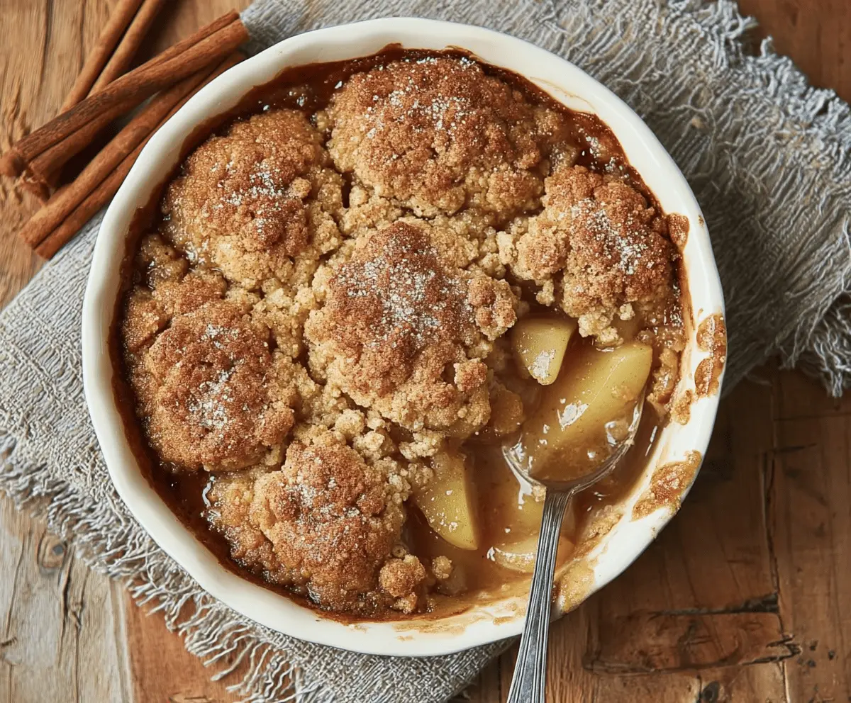 Autumn Spice Pear Cobbler Perfect For Fall