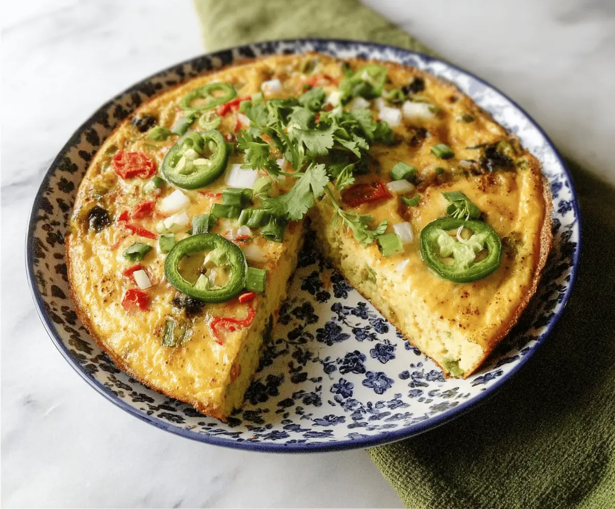 Green Chili Frittata